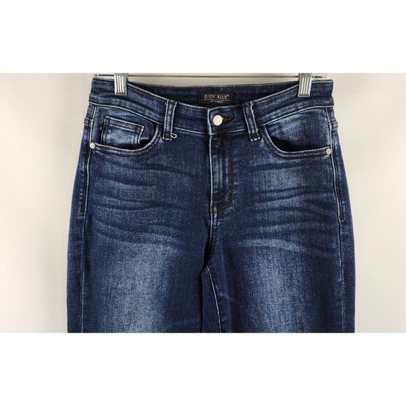 Judy Blue Jeans Womens 5/27 Blue Slim Fit JB82428DK (27x29) - Picture 2 of 11